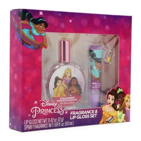 Kit Perfume + Gloss Princesas Disney