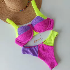 Conjunto meia taça Mônaco tricolor na internet