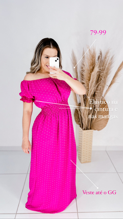 Vestido longo - pink na internet