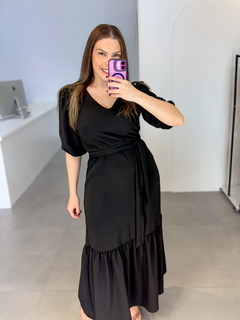 Vestido Valentina - preto na internet