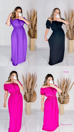 Vestido longo - roxo na internet