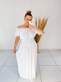 vestido longo - branco