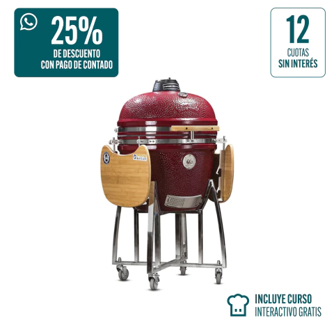 Kamado Argentino Gran Asador Criollo 23" Carmesí - comprar online