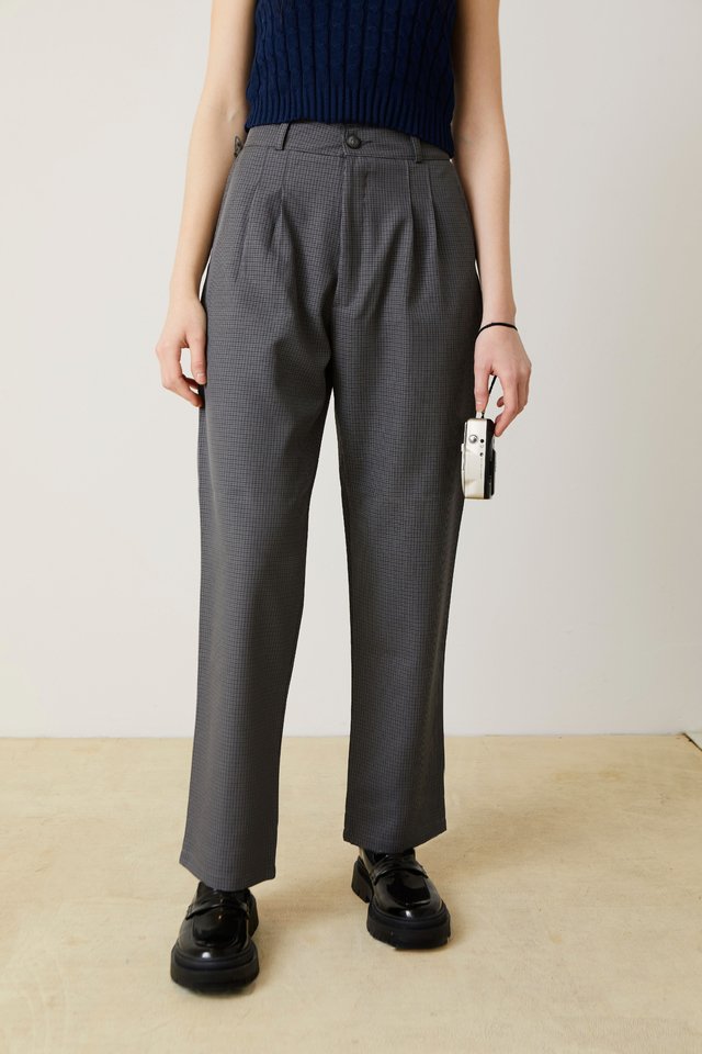 Pantalon Sastrero Pinzado - Gris thumbnail 2