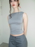 BACKLESS TOP - GRAY - ACROMATICO