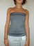 STRAPLESS TOP - GRAY - ACROMATICO