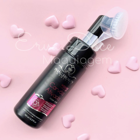 Sabonete Mousse Micelar Carvão Ativado - Phallebeauty