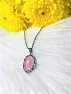 Collar Claire con Cuarzo Rosa - comprar online