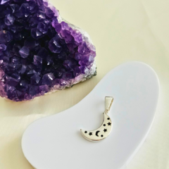 Dije LUNA acero blanco - comprar online