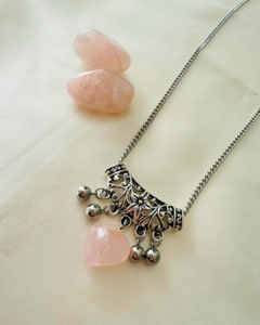 Collar FLORENCIA CUARZO ROSA