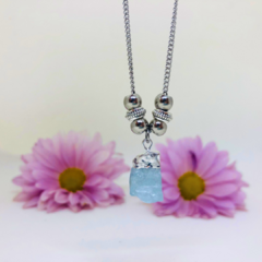 Collar CORA con Aguamarina en bruto