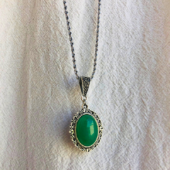 Collar Claire Cuarzo Verde
