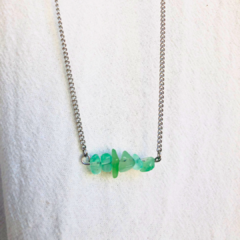 Collar ESCALLAS de Cuarzo Verde