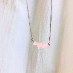 Collar ESCALLAS de Cuarzo Rosa