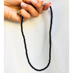 Gargantilla Obsidiana 4 mm