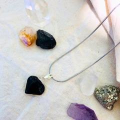 Mini Corazón con borde y cordón de acero - Blackbird Fly Accesorios