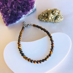 Pulsera OJO DE TIGRE 4 MM