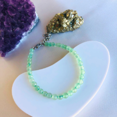 Pulsera CUARZO VERDE 4 MM