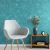 Papel de Parede Adesivo Floral Fundo Azul Turquesa PP0172