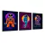 Quadros Decorativos Astronauta vaporwave Moderno Retrô Kit 3 Telas