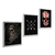 Quadros Decorativos Love Caveiras Inglaterra Kit 3 Telas
