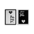 Quadros Decorativos Frase Por Onde For Kit 2 Telas - comprar online