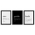 Quadros Decorativos Família Amor Gratidão Kit 3 Telas - comprar online