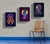 Quadros Decorativos Astronauta vaporwave Moderno Retrô Kit 3 Telas na internet