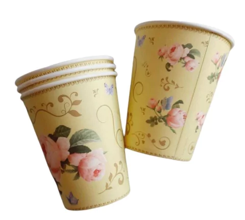 Vaso Flores Horas del Té x 6 unidadse