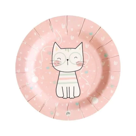 Plato Gatito x 10 un