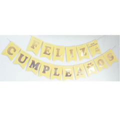 Banderines "Feliz cumpleaños" Varios Modelos y Colores
