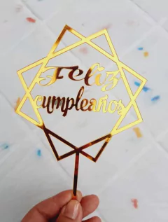 TOPPER para Torta Feliz cumpleaños