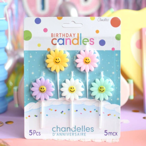 Velas margaritas x 5 unidades - comprar online