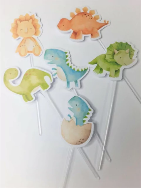 Pinches Dino para Muffins x 6 unidades