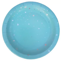 Plato Lovely Estrellas Plateadas x 10 un