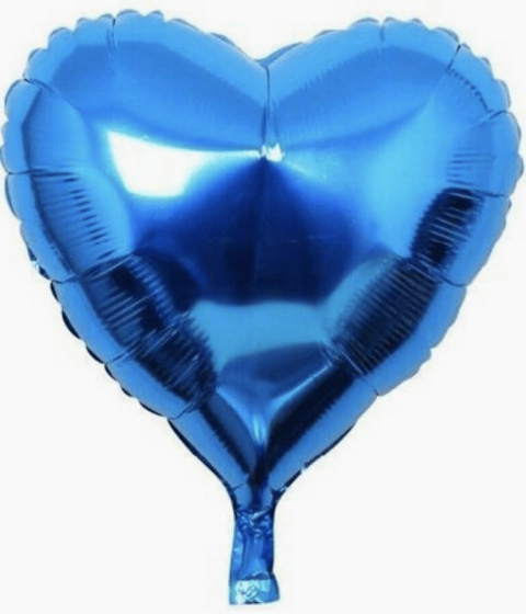 Globo Corazón Azul 45 cm