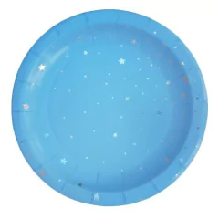 Imagen de Plato Lovely Estrellas Plateadas x 10 un