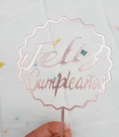 TOPPER para Torta Feliz cumpleaños - tienda online