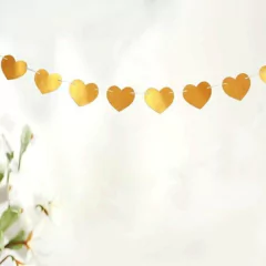 Guirnalda Corazón metalizada