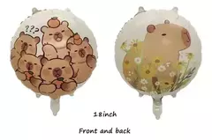 Globos Capibara Carpincho Metalizados 45cm - comprar online