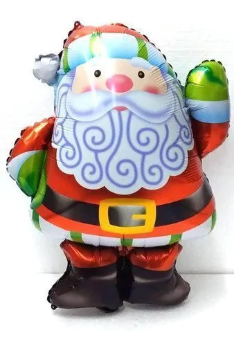 Globo Metalizado Papa Noel 90 cm.