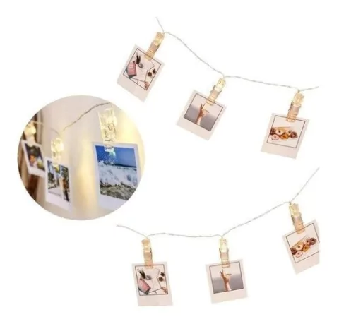 Guirnalda Broche Led x 10 luces ( 2 metros aprox. )