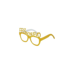 Anteojos "FELIZ AÑO NUEVO" Dorado x4