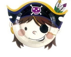 Plato Forma Pirata x 6 un