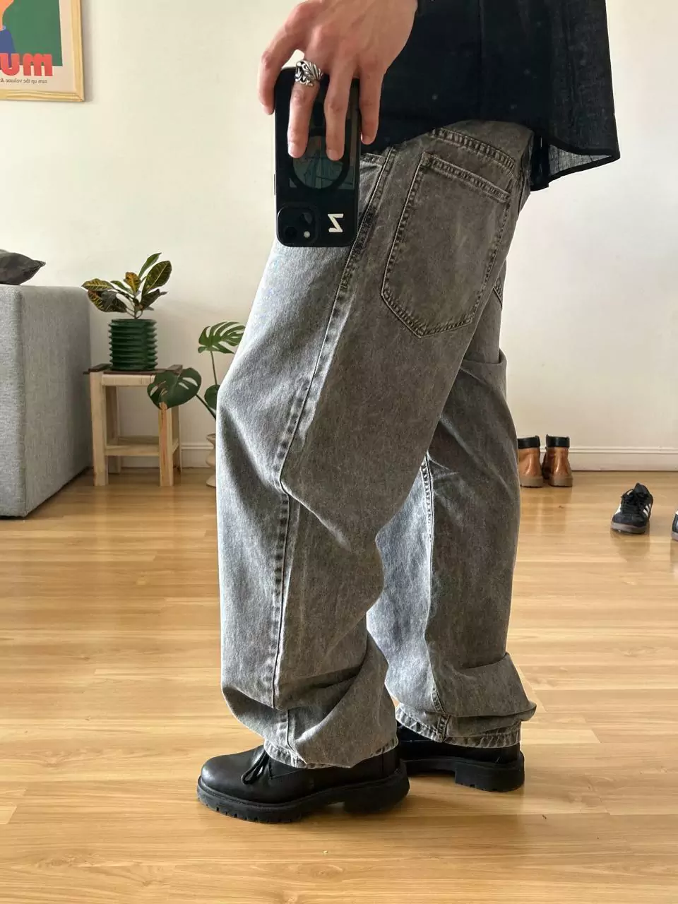Jean Baggy Grey