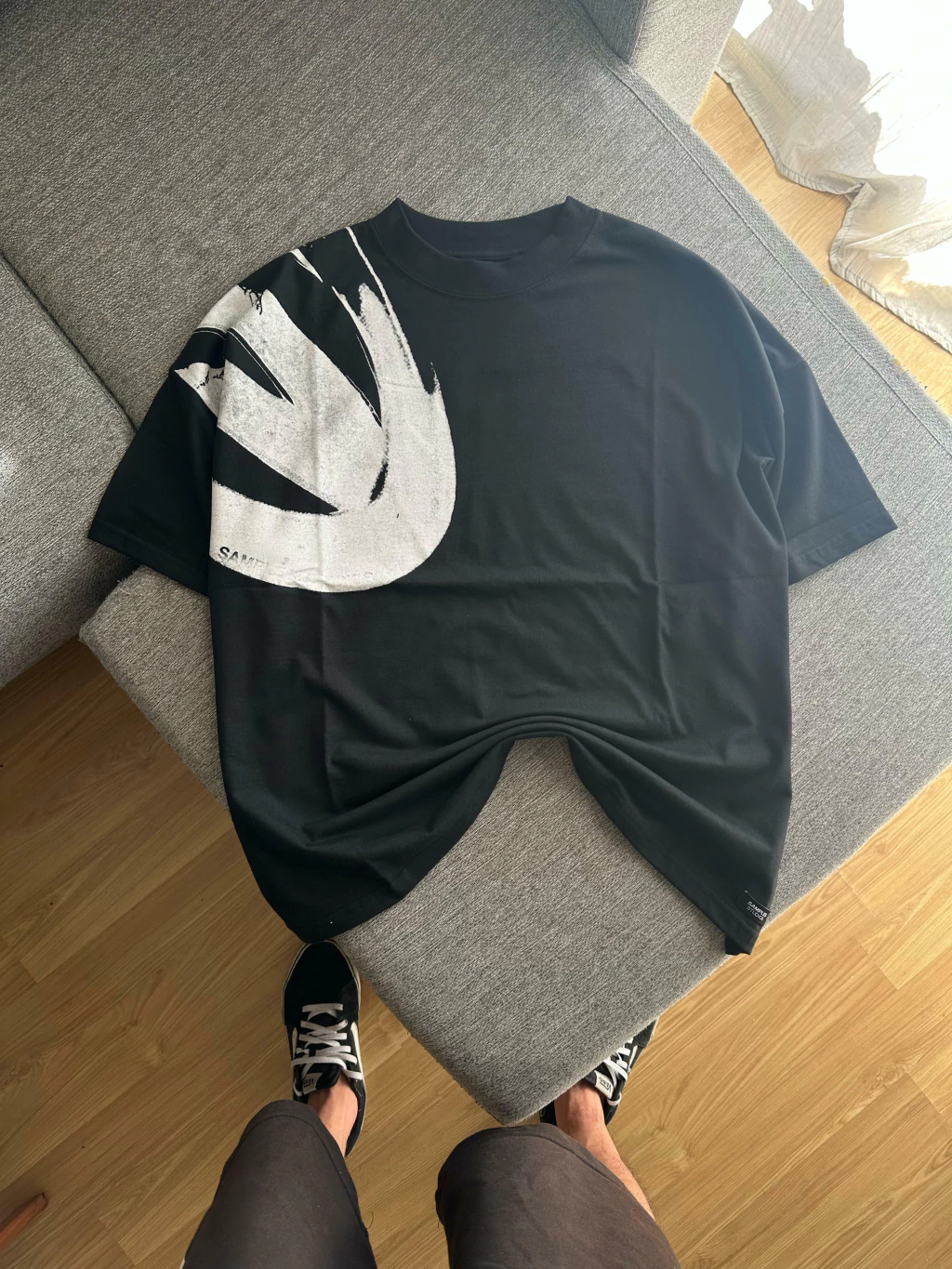 Remera Moscu Boxy Black