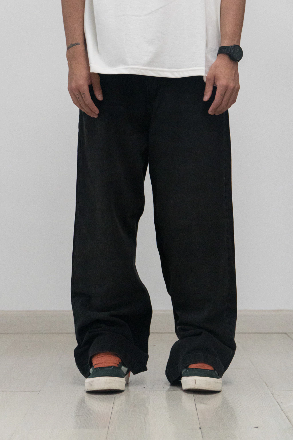 Jean Baggy Black in Black