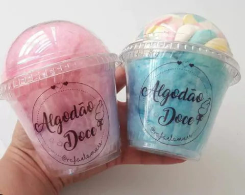 50 Copos Bolha PET 270 ml - Ideal para Copo da felicidade, Pipoca Gourmet e Algodão Doce
