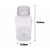 20 Garrafa PET quadrada 200ml Transparente para chocolate, suco e vitamina com tampa - copos bolha