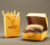 Embalagem Caixa Hamburguer Personalizado Grande 12,5 cm - copos bolha